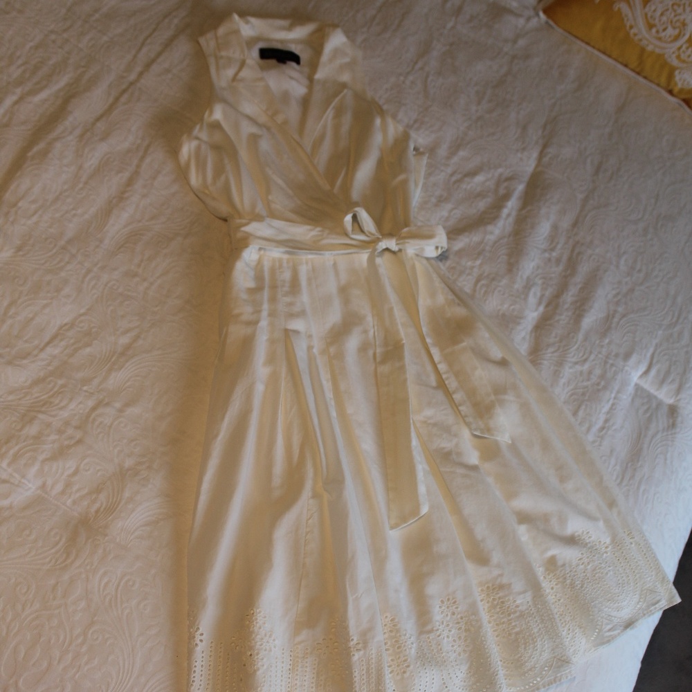 Creme Anne Klein Midi Dress